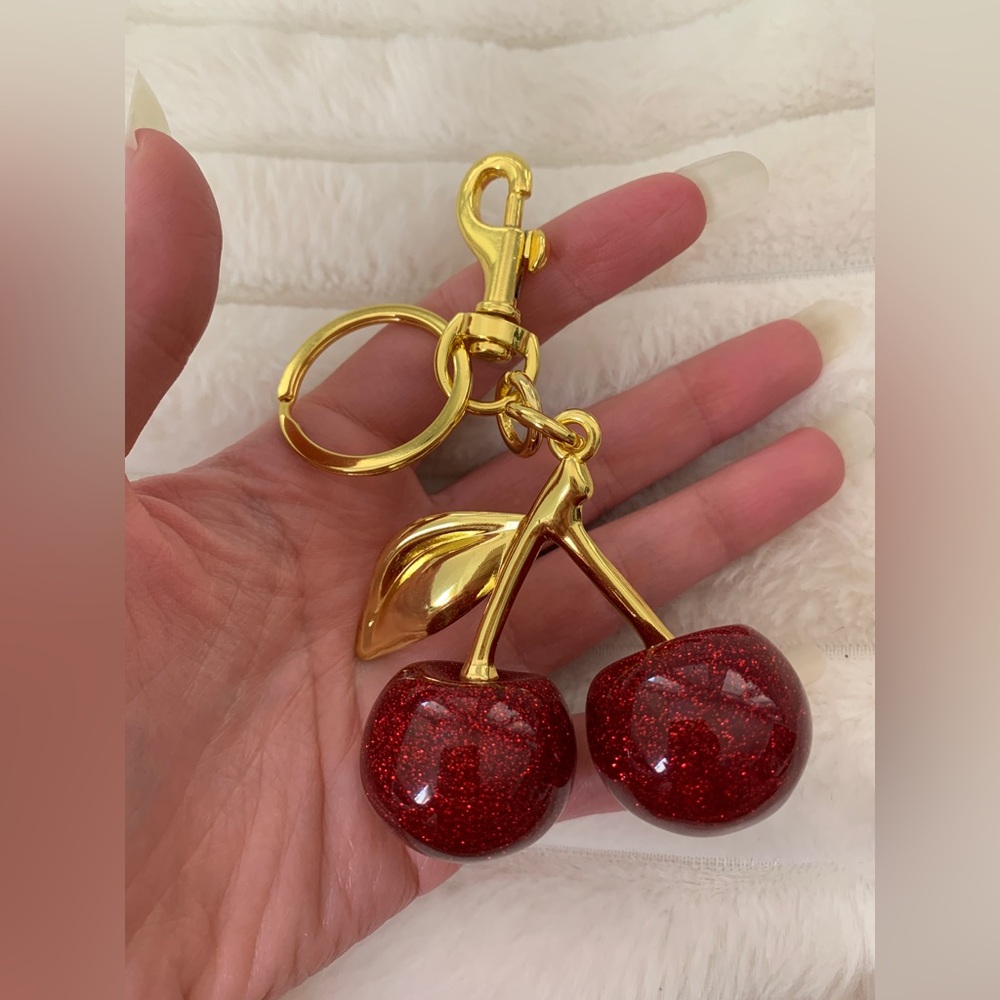 Cherry bag charm